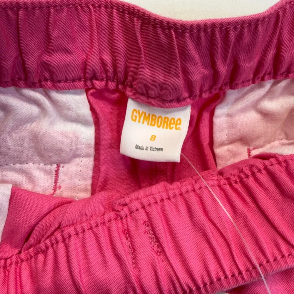 Gymboree Girls Pink Daisy Embroidered Sun Shorts Size 8 NWT Floral Cotton